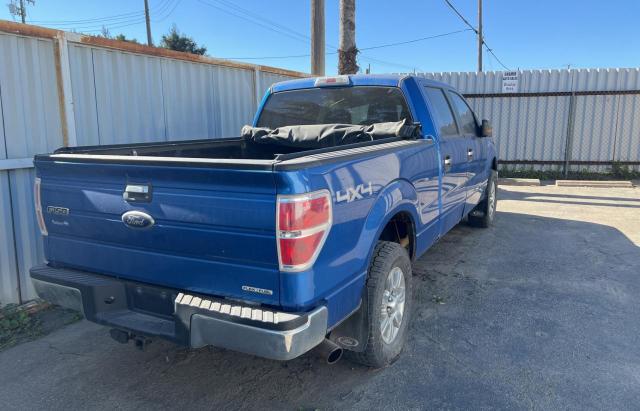 1FTFW1EFXBFA07372 - 2011 FORD F150 SUPER BLUE photo 4