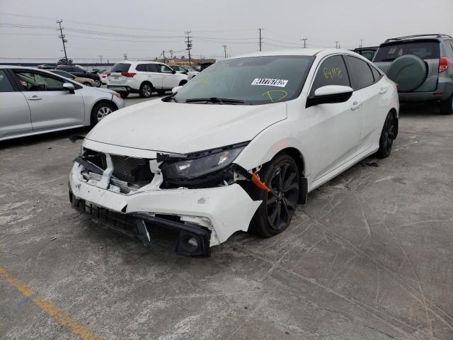 19XFC2F85LE001599 - 2020 HONDA CIVIC SPOR WHITE photo 2