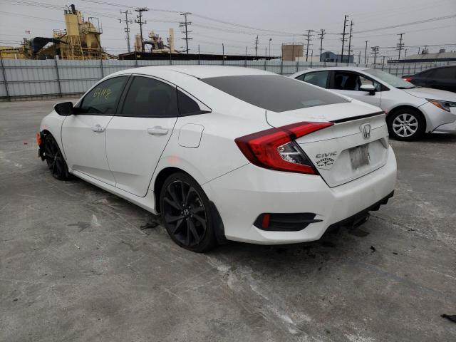 19XFC2F85LE001599 - 2020 HONDA CIVIC SPOR WHITE photo 3
