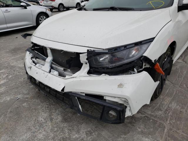 19XFC2F85LE001599 - 2020 HONDA CIVIC SPOR WHITE photo 9