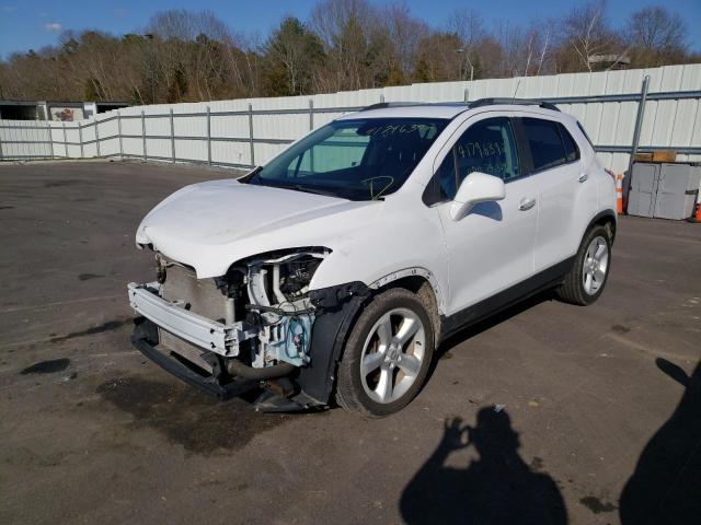 3GNCJNSB5FL163588 - 2015 CHEVROLET TRAX LTZ WHITE photo 2