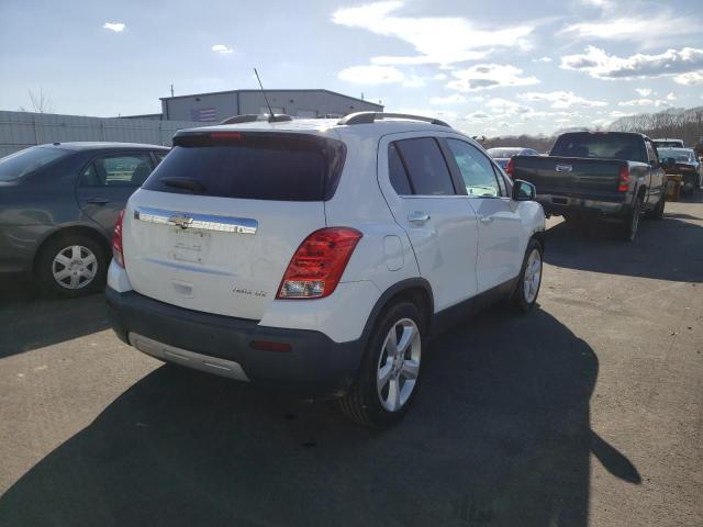 3GNCJNSB5FL163588 - 2015 CHEVROLET TRAX LTZ WHITE photo 4