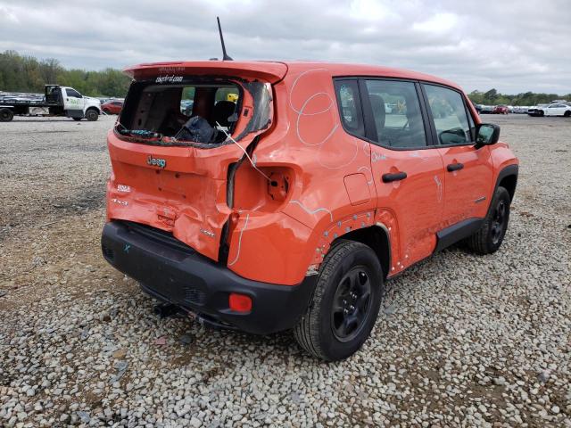 ZACCJBAB4JPJ56900 - 2018 JEEP RENEGADE S ORANGE photo 4