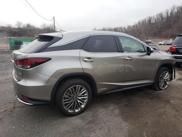 2T2JGMDA2NC077407 - 2022 LEXUS RX 450H GRAY photo 3