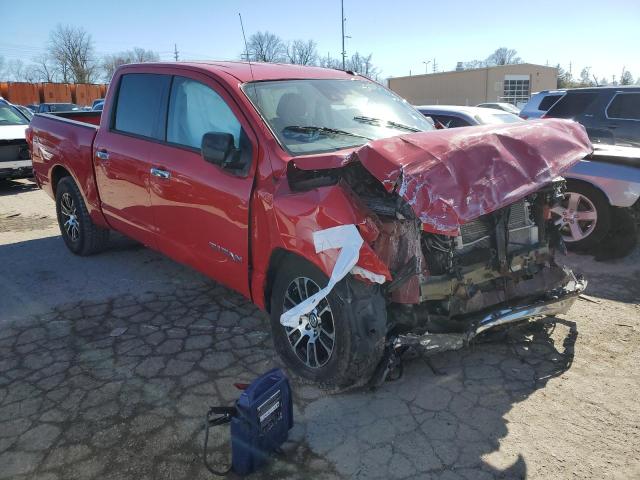 1N6AA1EE7MN529723 - 2021 NISSAN TITAN S RED photo 4