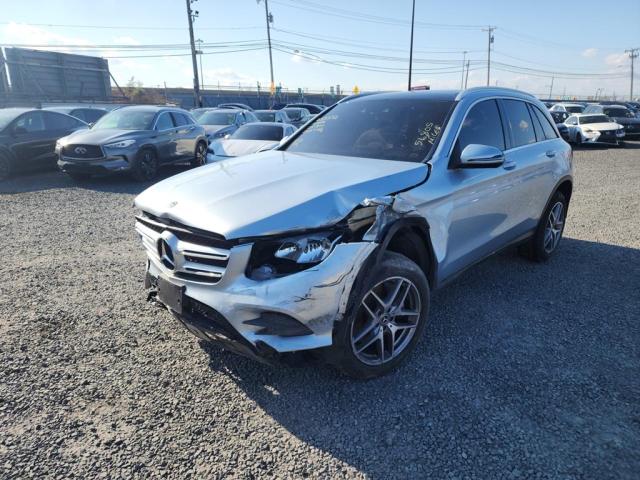 WDC0G4KB2HV011804 - 2017 MERCEDES-BENZ GLC 300 4M BLUE photo 2