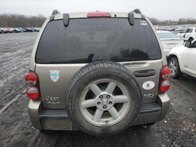 1J8GL58K66W233839 - 2006 JEEP LIBERTY LI BEIGE photo 6