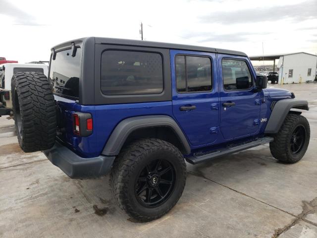 1C4HJXDN2JW283756 - 2018 JEEP WRANGLER U Синій фото 3