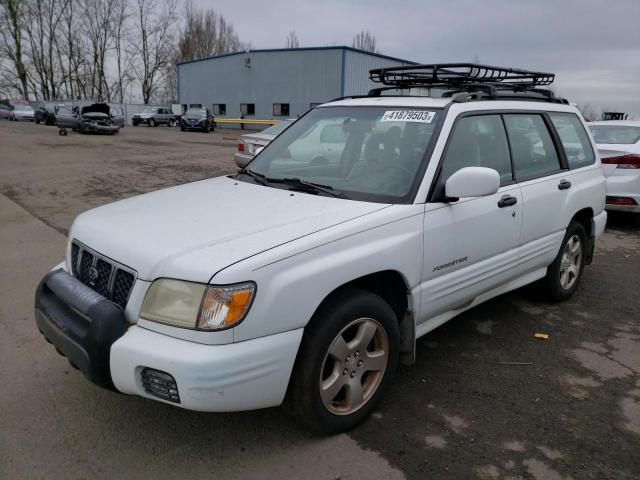 JF1SF656X1H725525 - 2001 SUBARU FORESTER S WHITE photo 1