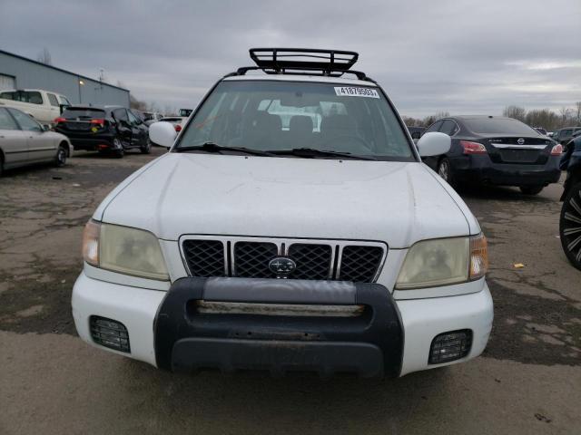 JF1SF656X1H725525 - 2001 SUBARU FORESTER S WHITE photo 5