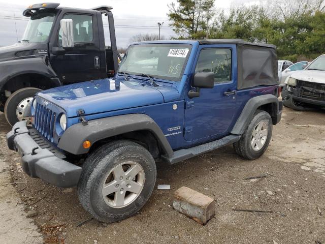 1J4AA2D15AL105773 - 2010 JEEP WRANGLER S BLUE photo 1