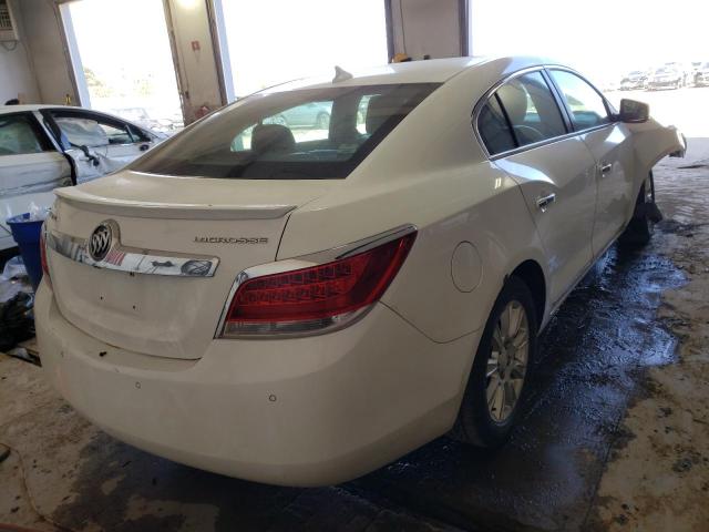 1G4GD5GR1CF197665 - 2012 BUICK LACROSSE P WHITE photo 4