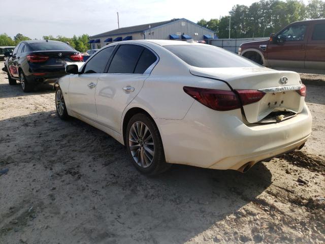 JN1EV7AP9KM519221 - 2019 INFINITI Q50 LUXE WHITE photo 3