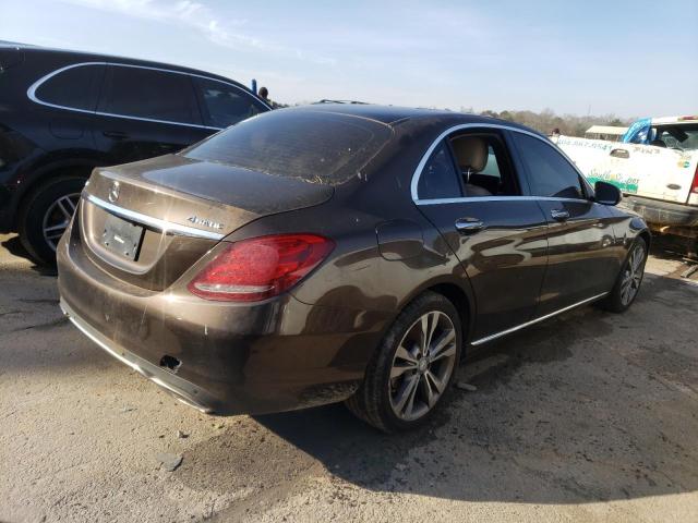 55SWF4KB5FU027895 - 2015 MERCEDES-BENZ C 300 4MAT BROWN photo 3