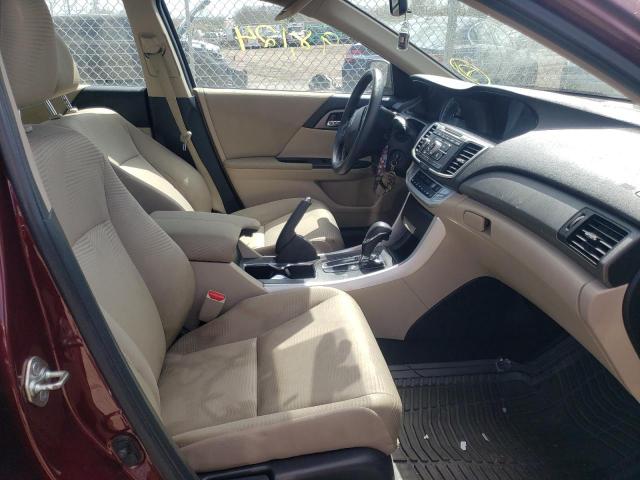 1HGCR2F3XEA122643 - 2014 HONDA ACCORD BURGUNDY photo 5