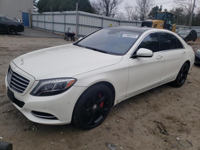 WDDUG8FB5EA046225 - 2014 MERCEDES-BENZ S 550 4MAT WHITE photo 1