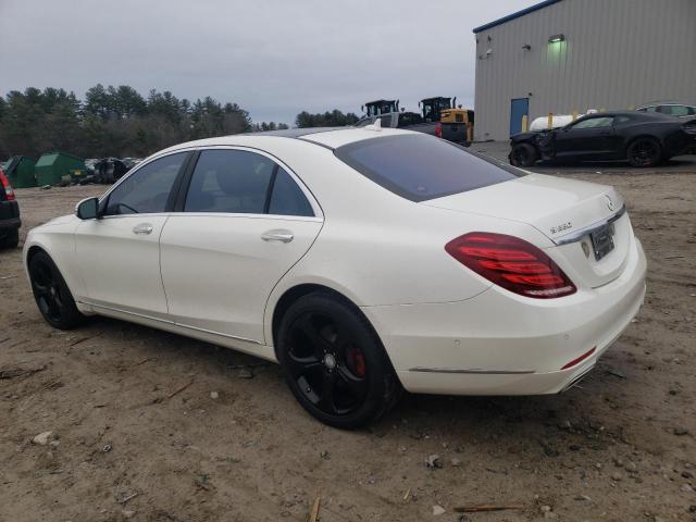 WDDUG8FB5EA046225 - 2014 MERCEDES-BENZ S 550 4MAT WHITE photo 2