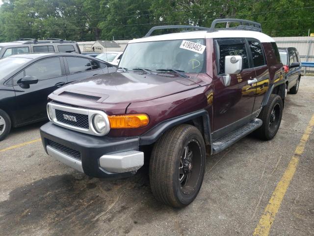 JTEBU11F270083832 - 2007 TOYOTA FJ CRUISER BURGUNDY photo 2