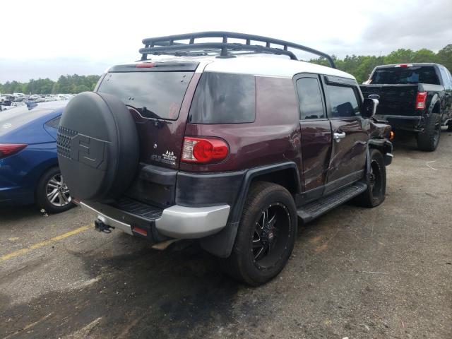 JTEBU11F270083832 - 2007 TOYOTA FJ CRUISER BURGUNDY photo 4