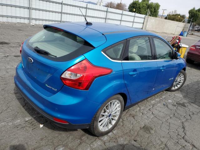 1FADP3R44EL137880 - 2014 FORD FOCUS BEV BLUE photo 3