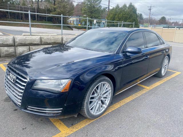 WAURGAFDXDN003769 - 2013 AUDI A8 L QUATT BLUE photo 2