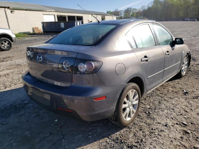 JM1BK32F171683692 - 2007 MAZDA 3 I GRAY photo 4