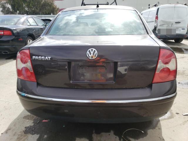 WVWPD63B44E180725 - 2004 VOLKSWAGEN PASSAT GLS BROWN photo 6