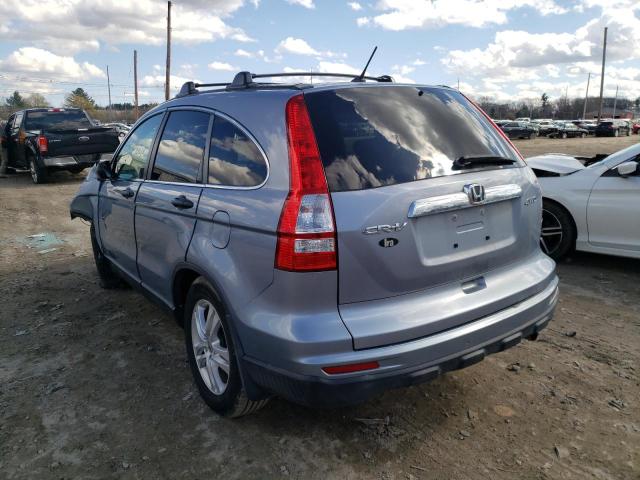 5J6RE4H55BL122557 - 2011 HONDA CR-V EX 蓝色 照片 3