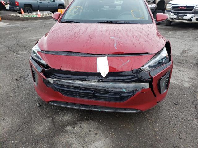 KMHC65LC0KU165794 - 2019 HYUNDAI IONIQ BLUE RED photo 9