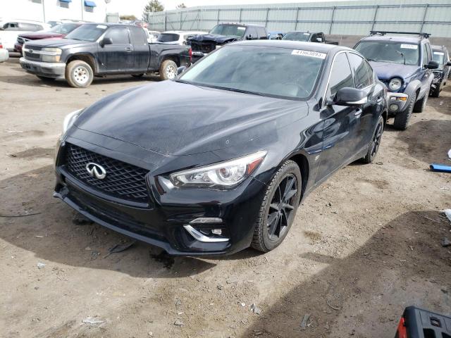 JN1EV7AP0JM364878 - 2018 INFINITI Q50 LUXE BLACK photo 1