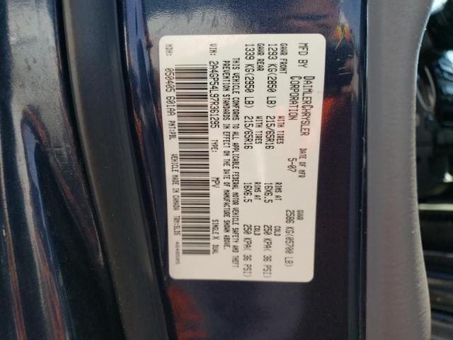 2A4GP54L97R361295 - 2007 CHRYSLER TOWN & COU ლურჯი ფოტო 13