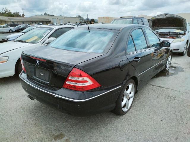 WDBRF40J75F705130 - 2005 MERCEDES-BENZ C 230K SPO BLACK photo 4