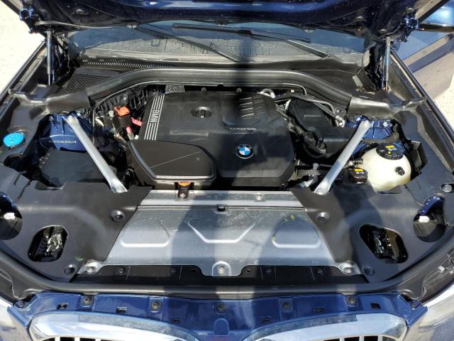 5UXTY3C09L9B39340 - 2020 BMW X3 SDRIVE3 BLUE photo 12