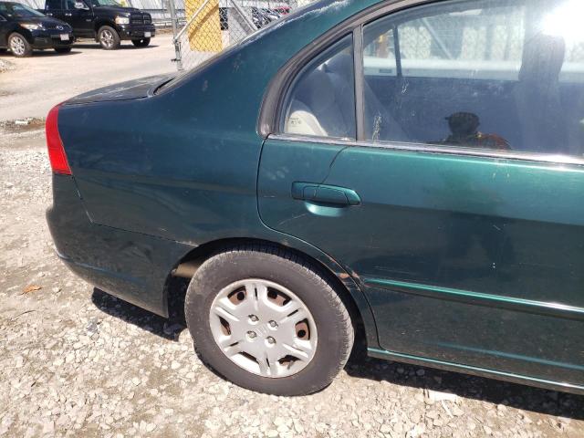 2HGES16562H506540 - 2002 HONDA CIVIC LX GREEN photo 9