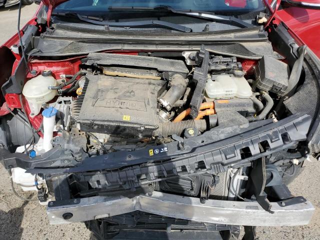 KNDCC3LC4H5036848 - 2017 KIA NIRO EX RED photo 11