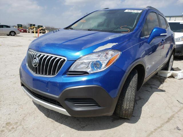 KL4CJASB9GB541216 - 2016 BUICK ENCORE BLUE photo 2