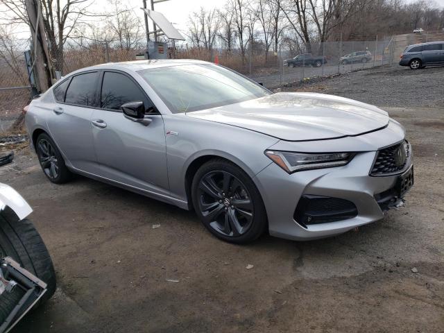 19UUB6F54MA004491 - 2021 ACURA TLX TECH A SILVER photo 4