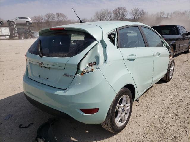 3FADP4EJ6JM136434 - 2018 FORD FIESTA SE TURQUOISE photo 4