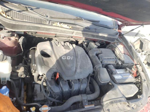 5NPEB4ACXDH542327 - 2013 HYUNDAI SONATA GLS MAROON photo 7