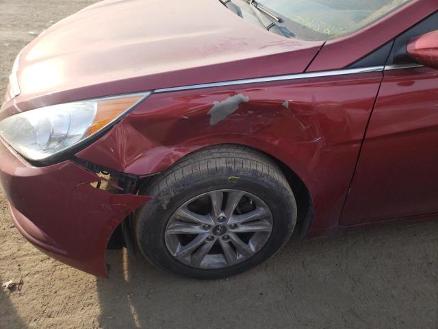 5NPEB4ACXDH542327 - 2013 HYUNDAI SONATA GLS MAROON photo 9