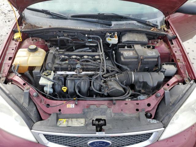 1FAFP34N07W122559 - 2007 FORD FOCUS ZX4 MAROON photo 11