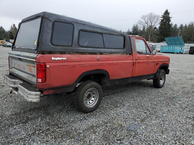 1FTEF14Y7GPB45452 - 1986 FORD F150 RED photo 3