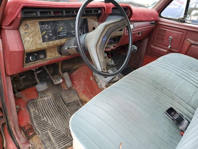 1FTEF14Y7GPB45452 - 1986 FORD F150 RED photo 8