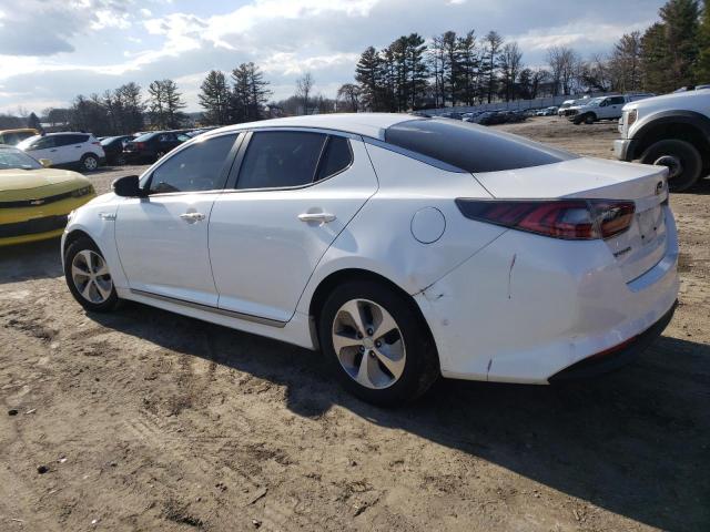 KNAGM4ADXE5073931 - 2014 KIA OPTIMA HYB WHITE photo 2