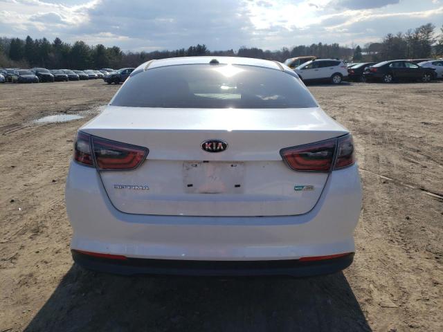 KNAGM4ADXE5073931 - 2014 KIA OPTIMA HYB WHITE photo 6