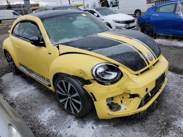 3VWVS7ATXEM604352 - 2014 VOLKSWAGEN BEETLE TUR YELLOW photo 1