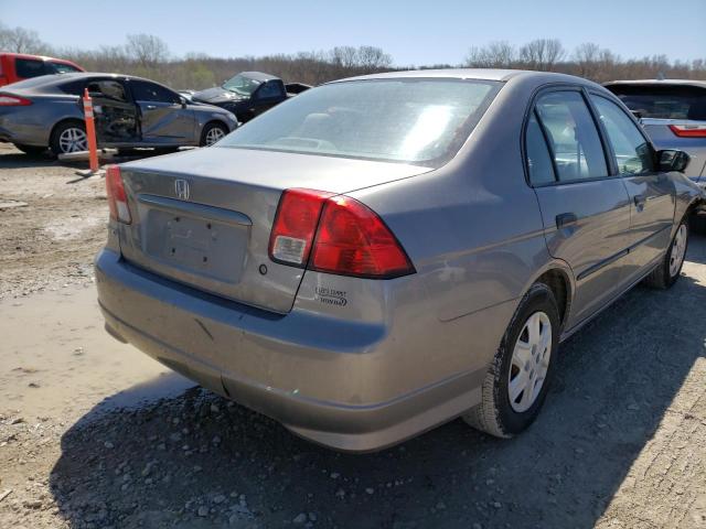 1HGES16425L019110 - 2005 HONDA CIVIC DX GRAY photo 4