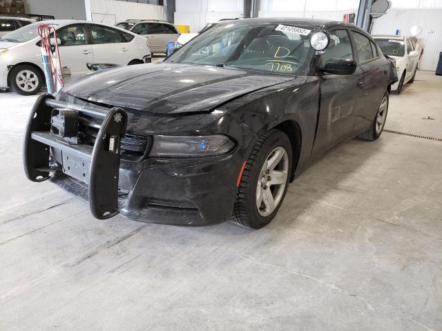 2C3CDXATXGH267708 - 2016 DODGE CHARGER PO BLACK photo 2