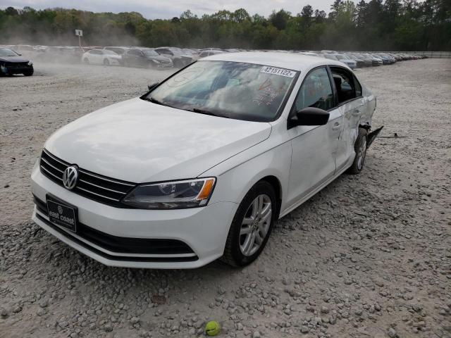 3VW2K7AJ4FM224118 - 2015 VOLKSWAGEN JETTA BASE WHITE photo 2