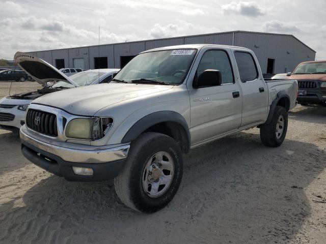 5TEGM92N74Z332376 - 2004 TOYOTA TACOMA DOU SILVER photo 1
